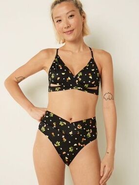 PINK Victoria's Secret Floral Fruit Bikini